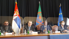 8 April 2021 The Speaker of the National Assembly of the Republic of Serbia Ivica Dacic addresses the celebration of International Roma Day